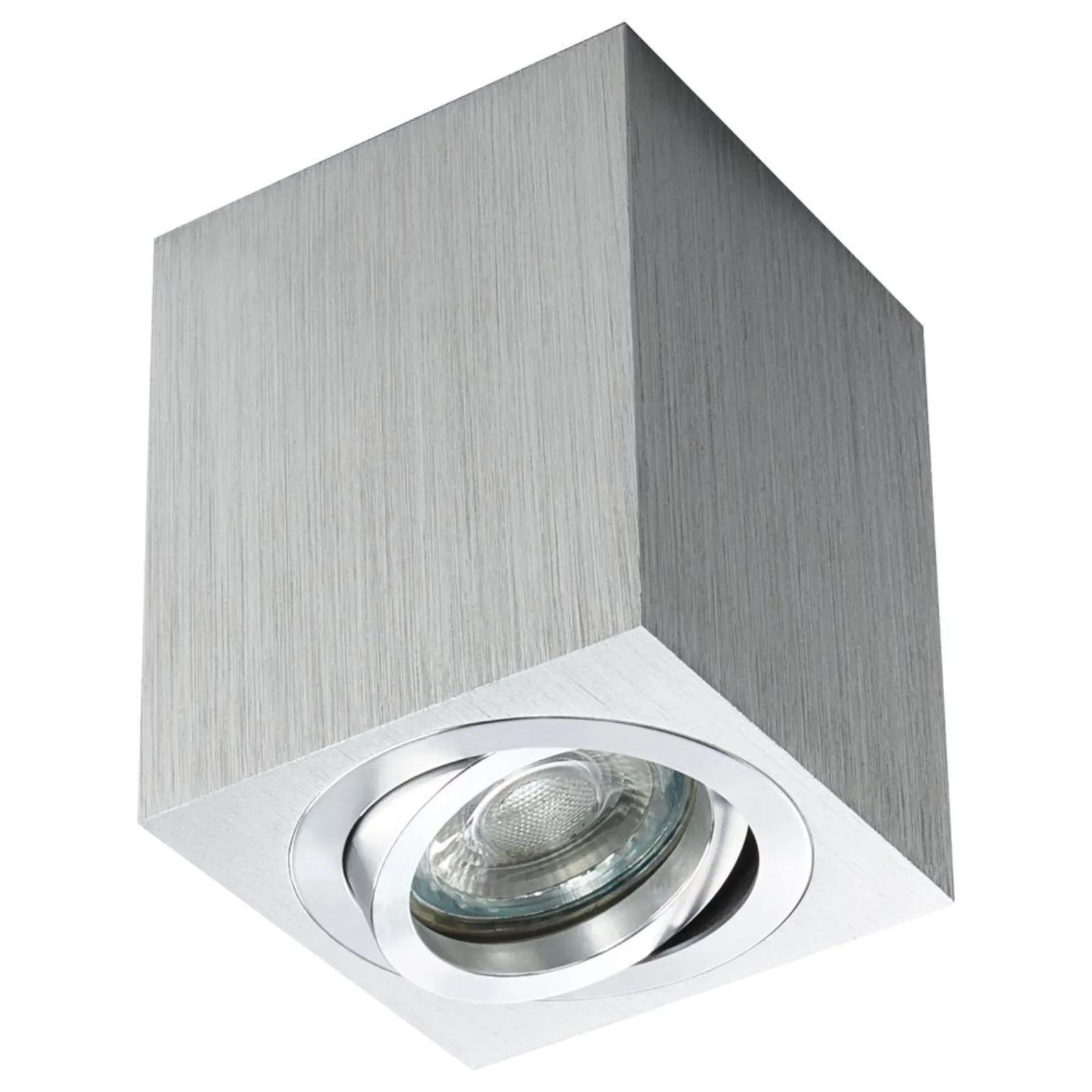 DECKENSTRAHLER Grau - Grau, Metall (8/8/10cm) - click-licht