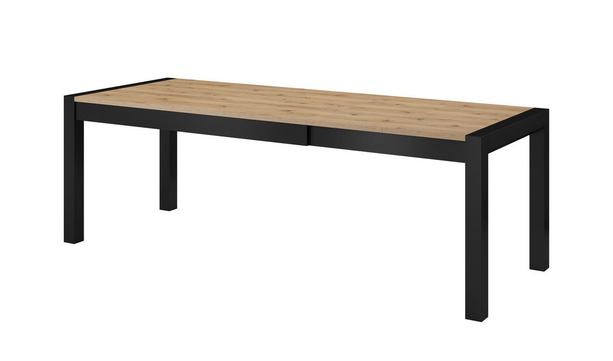 ESSTISCH ATTIVO Ausziehbar 160 - 240 / 90 x 79 cm - Schwarz, Holz (160/90/79cm) - MASSENO