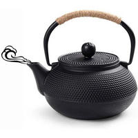 TEEKANNE Gusseisen Japanisch Stil Schwarz 600ml - Schwarz, Metall (15/15cm)