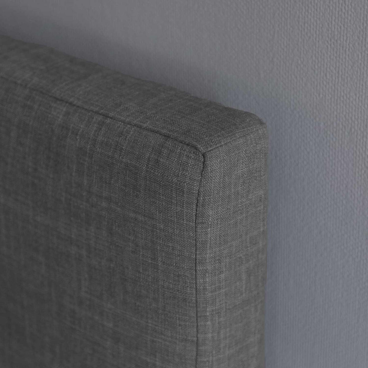 POLSTERBETT mit Lattenrost 90/200 cm in Grau - Grau, Textil (90/200cm) - Homestyle4u