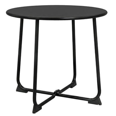 Outsunny Gartentisch Schwarz 50x45.5x50 cm