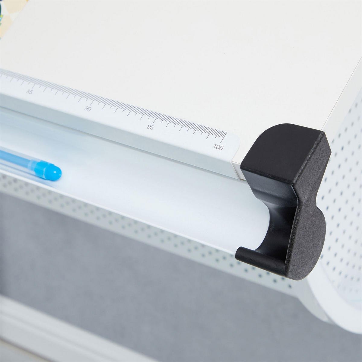 KINDERSCHREIBTISCH SARI - Weiß, Holzwerkstoff/Metall (111/93/60cm) - CARO-Möbel