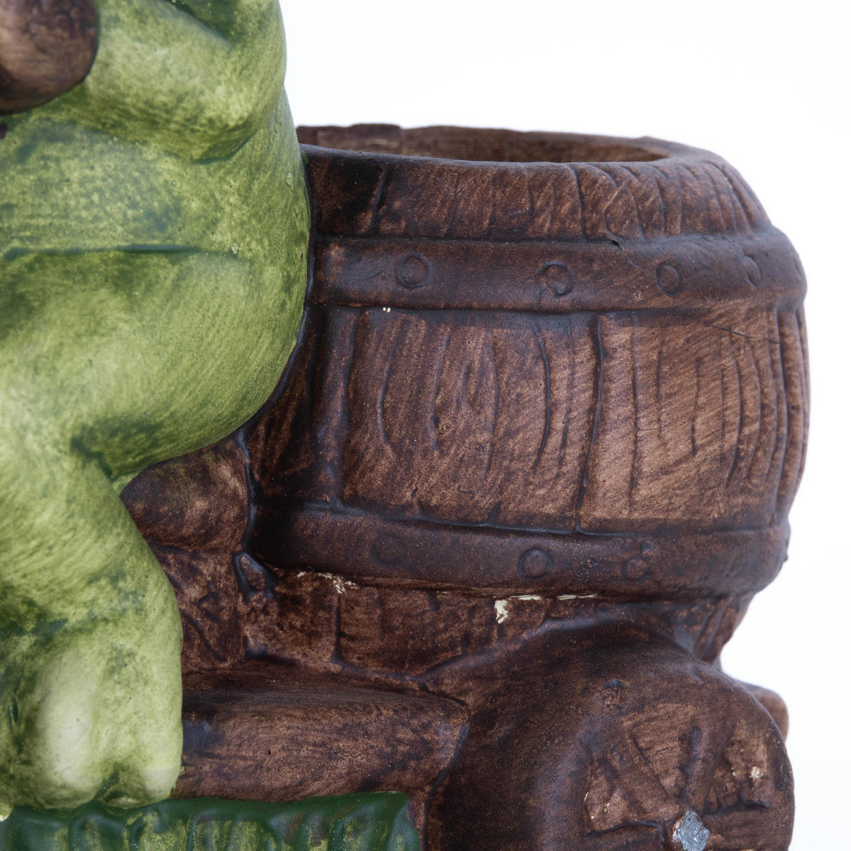 BLUMENTOPF Keramik Frosch 15 cm - Braun, Keramik (16.5/15.5cm)