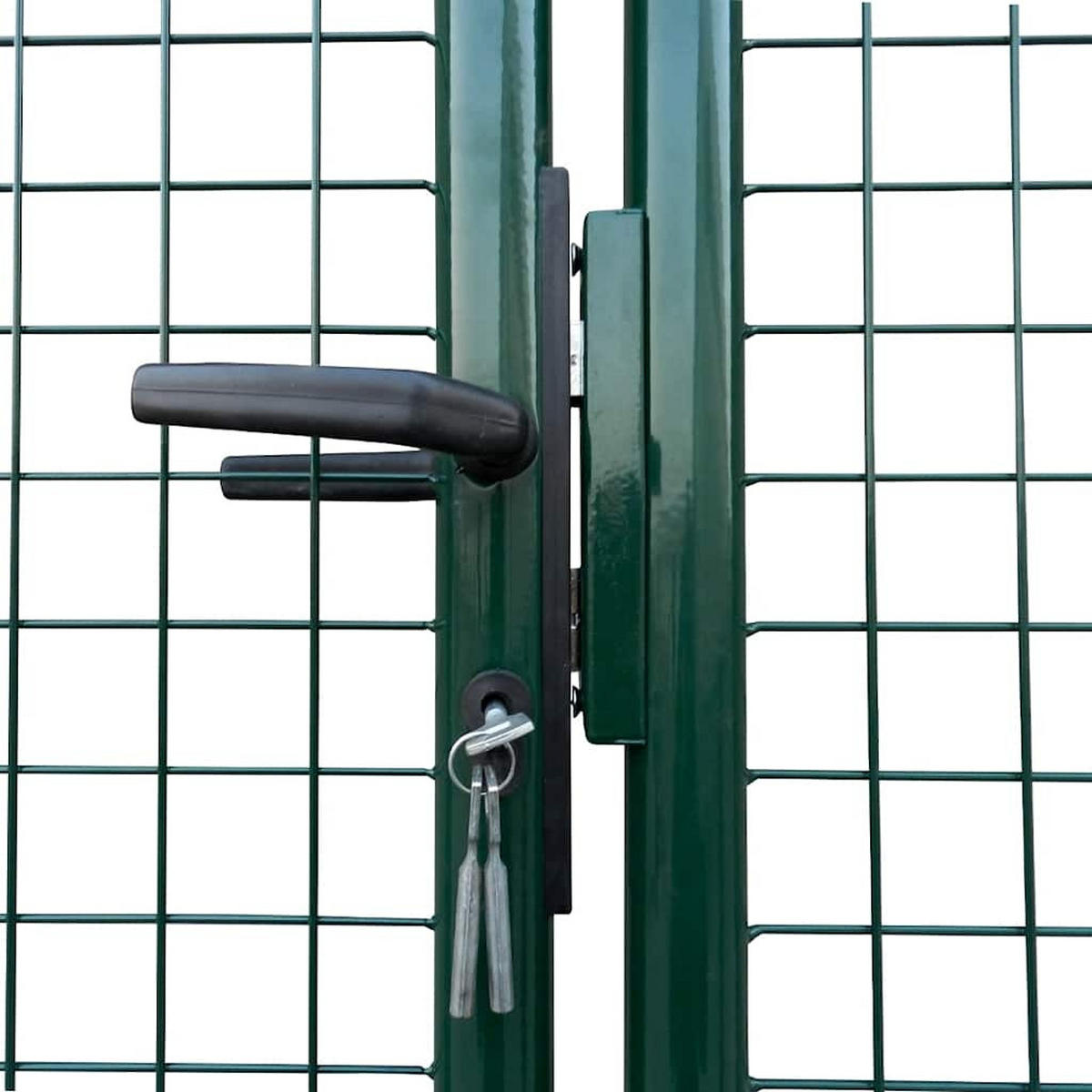 MASCHEN-GARTENTOR 400/200 Cm - Grün, Metall (250cm) - vidaXL