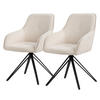 ESSZIMMERSTUHL 2er Set creme - Beige, Textil (61/84.5/57cm) - ML-DESIGN