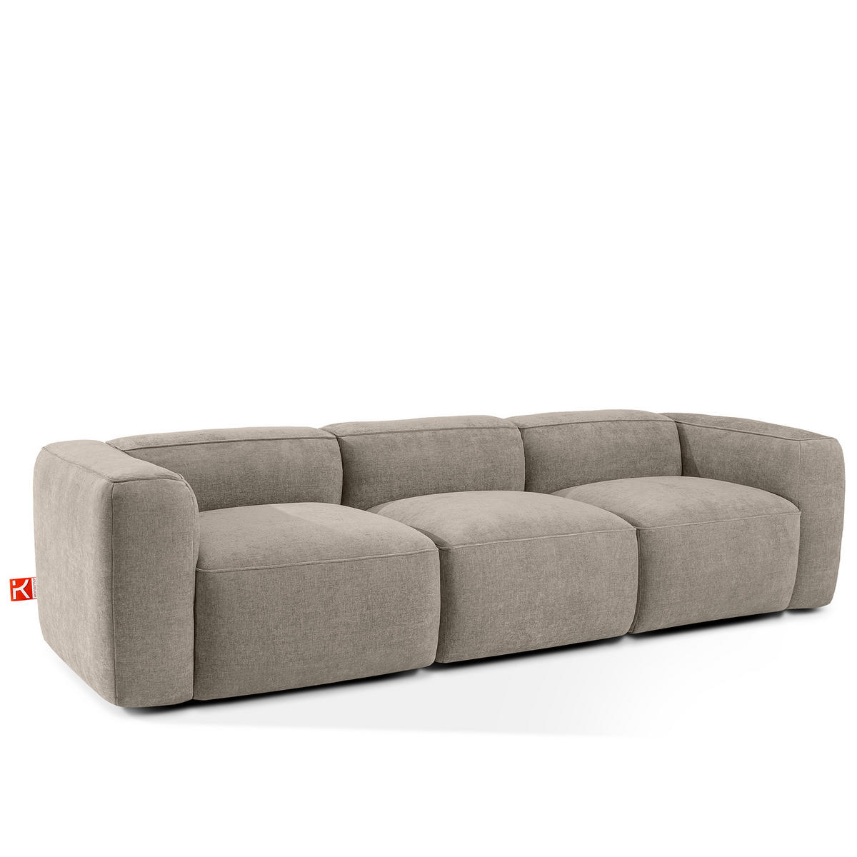 3-SITZER SOFA FUBBO, Beige - Beige, Holz/Holzwerkstoff (290/73/96cm) - KONSIMO®