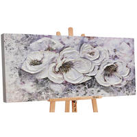 GEMÄLDE Lieblingsblumen auf Keilrahmen 160x80 cm - Beige, Holz (160/80cm) - YS-art gallery