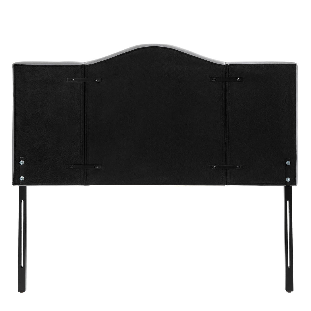 KOPFTEIL für Bett, grau Pappel, Samt, Stoff, 185 x 8 x 134 cm - Grau, Metall (8/134/185cm) - HOMCOM