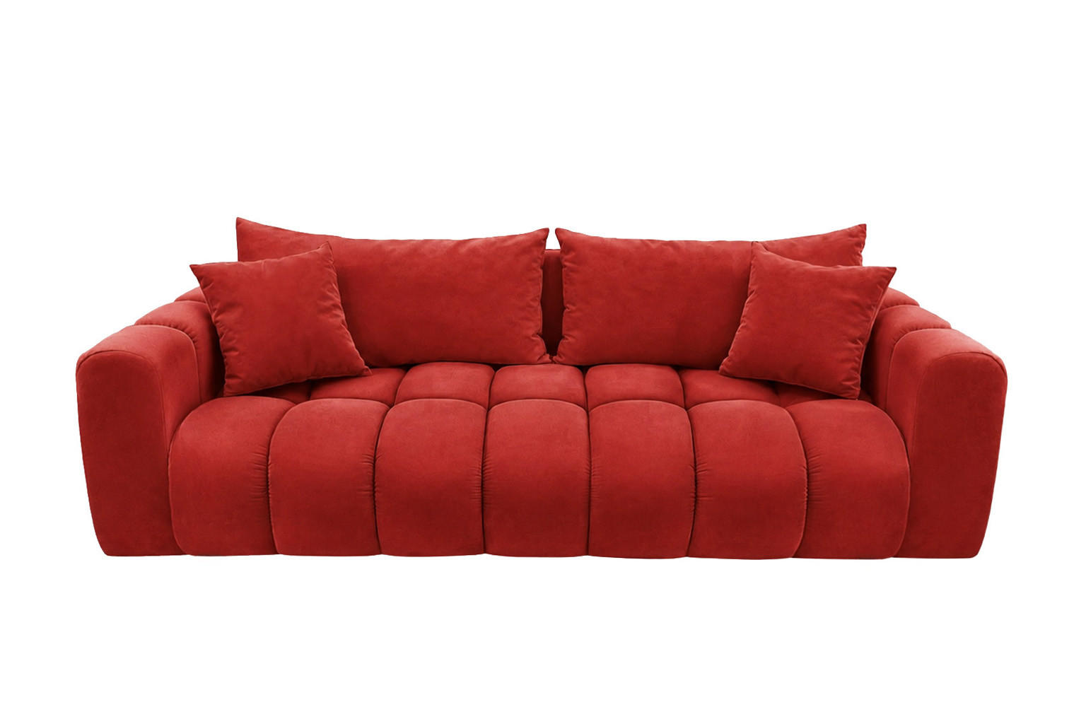 SCHLAFSOFA Mit Bettkasten, Veloursstoff Bluvel, Rotwein, COSMOPOLITAN - Weinrot, Holz (240/97cm) - Kaiser Möbel