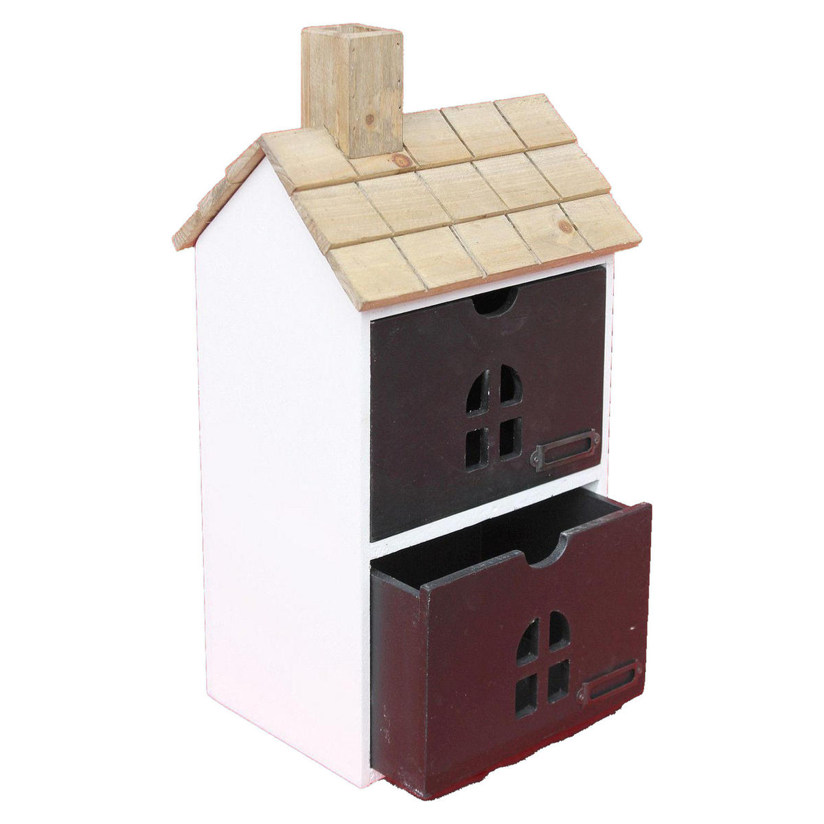 MINIKOMMODE Holz 22/17/43 cm - Weiß, Holz (22/43/17cm) - DanDiBo