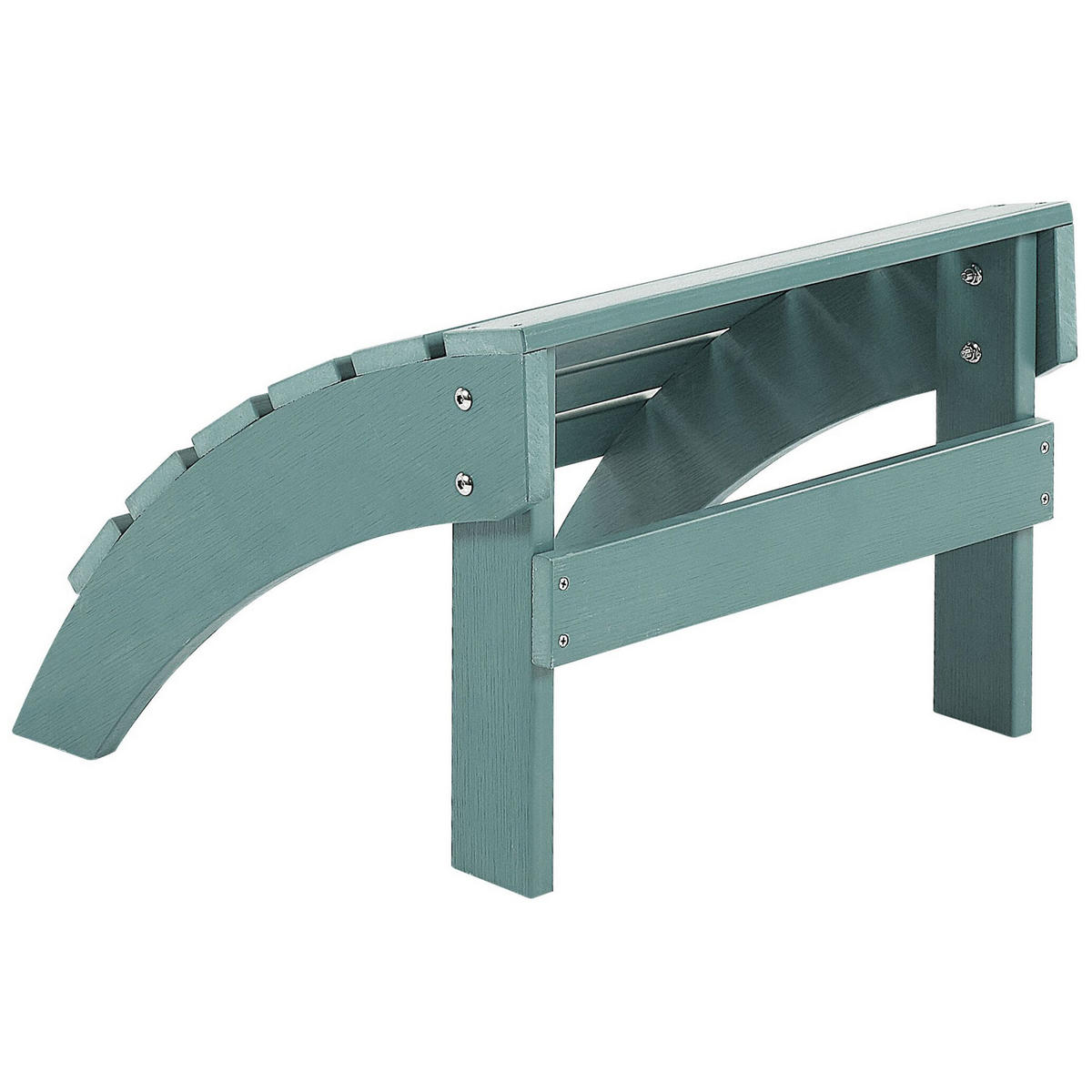 FUSSHOCKER Kunstholz türkis Adirondack - Türkis, Kunststoff (50/34/43cm) - Beliani