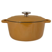 KASSEROLLE Fontestic Gusseisen- Amber Gold Ø 24 cm / 4,6 Liter – emailliert - Gelb, Keramik (1/2/12cm) - Cosy & Trendy
