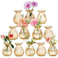 VASE 6,5 x 6,5 x 8,8 cm Glas - Gelb, Glas (8.8cm) - LIBRATON