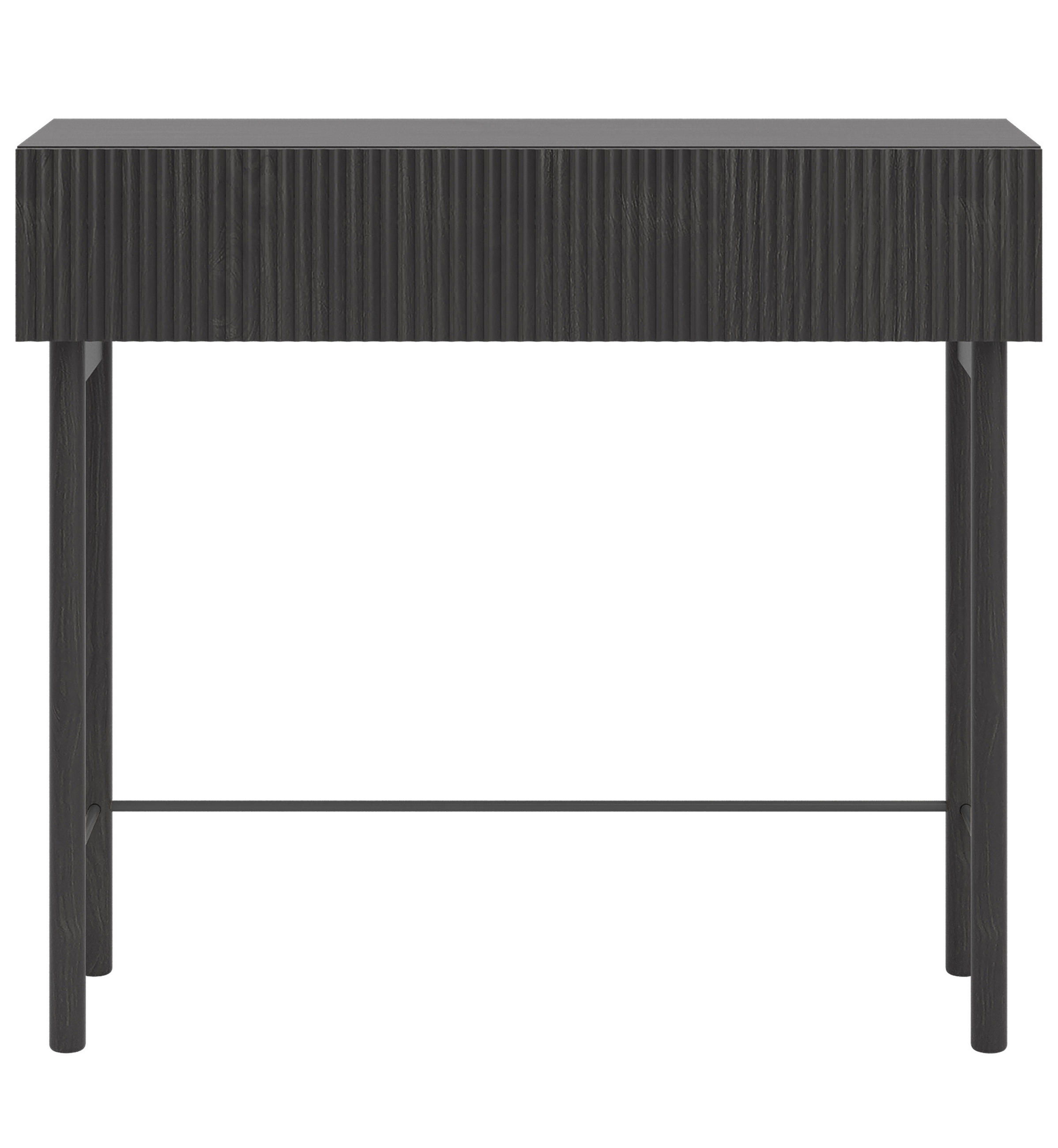 KONSOLENTISCH Nolie Holzoptik Esche Schwarz 90 cm - Schwarz, Holz/Holzwerkstoff (90/80/31.6cm) - Selsey