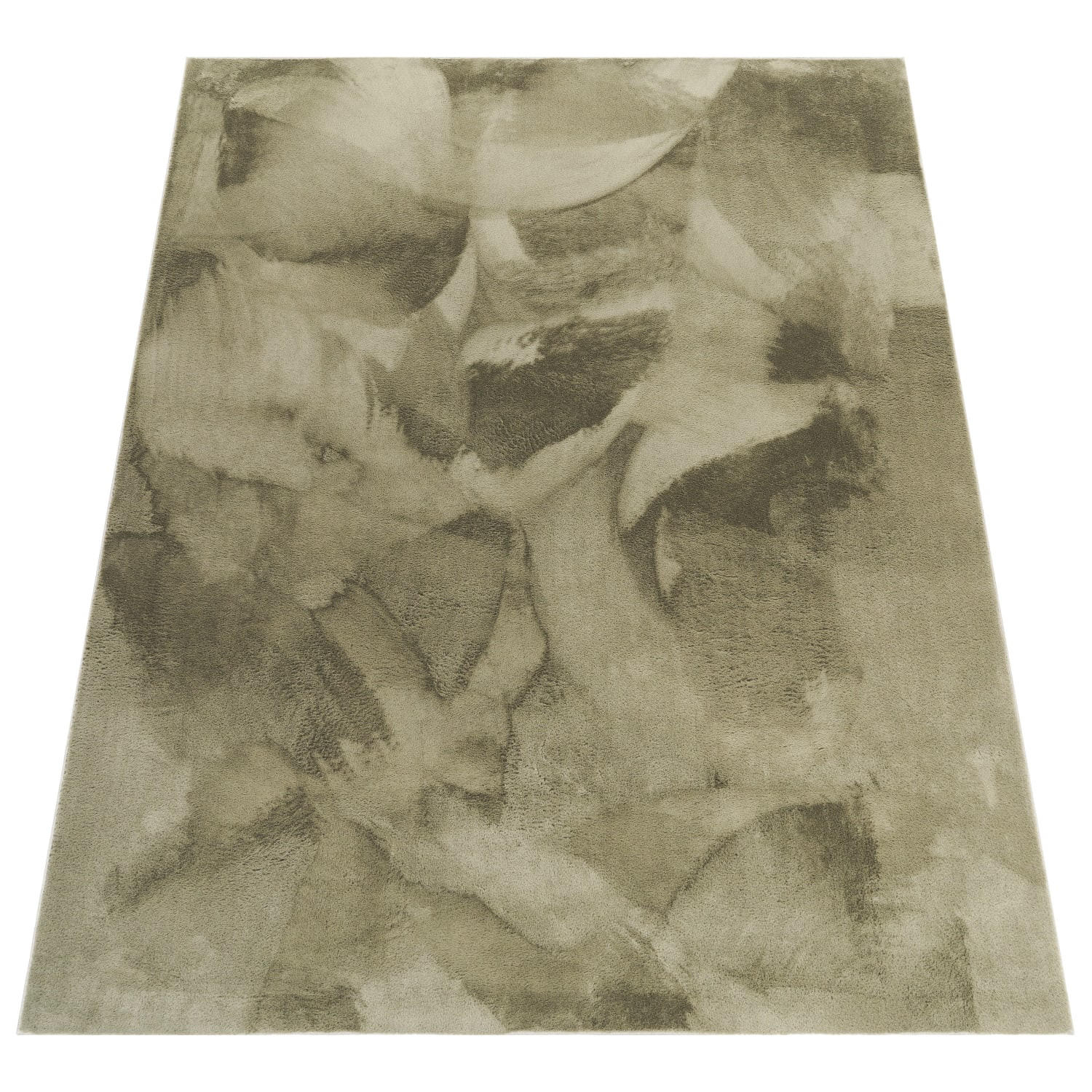KURZFLORTEPPICH, einfarbig, aus Polyester, Grün, 120 x 160 cm - Grün, Textil (120/160cm) - KADIMA DESIGN