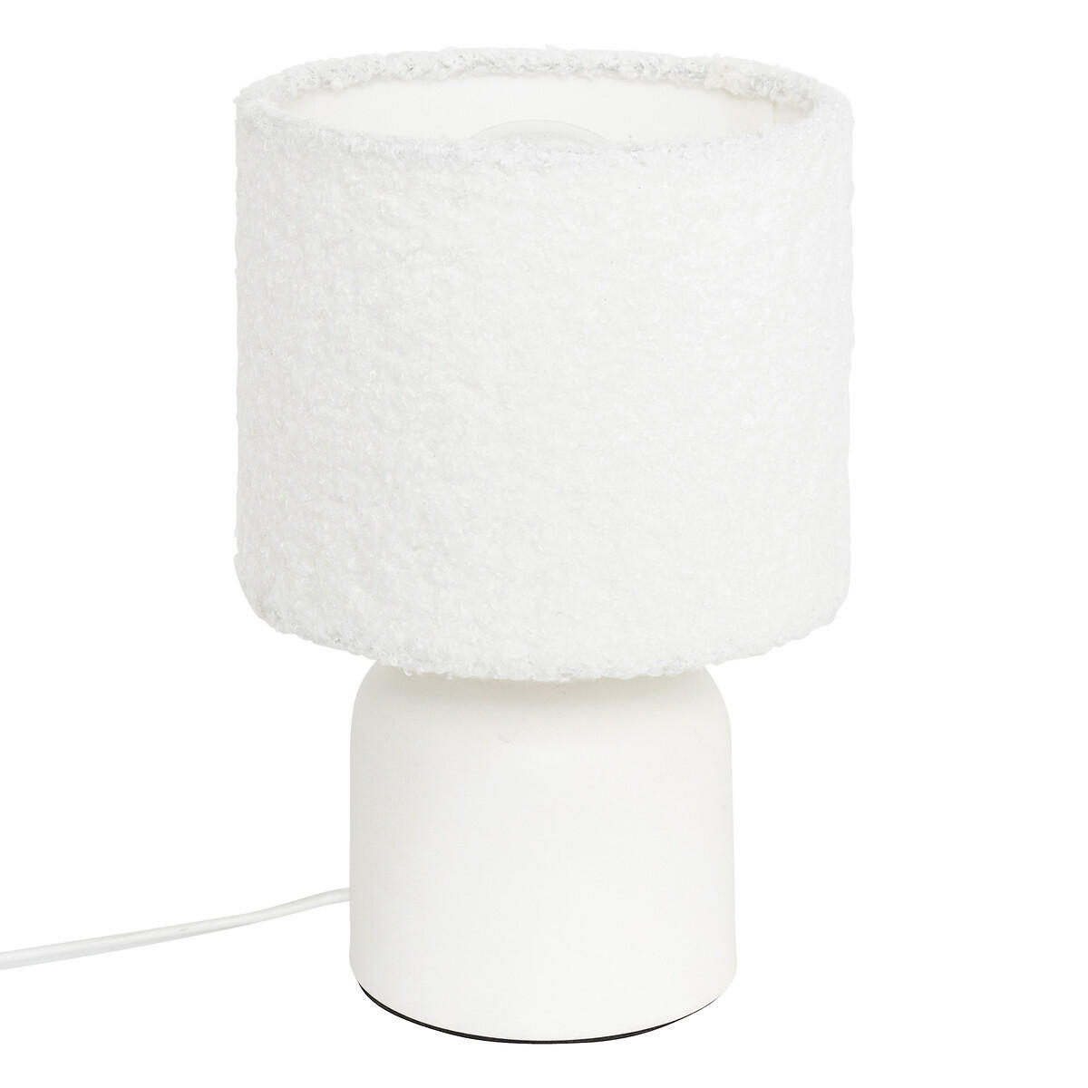 TISCHLAMPE Keramik Bona Ø 14 cm - Weiß, Kunststoff (14/14/22cm) - Atmosphera Createur d´interieur