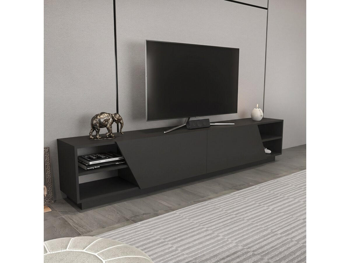 TV-MÖBEL Rhodes Anthrazit - Anthrazit, Holz (240/47/37cm) - Habitat Garten
