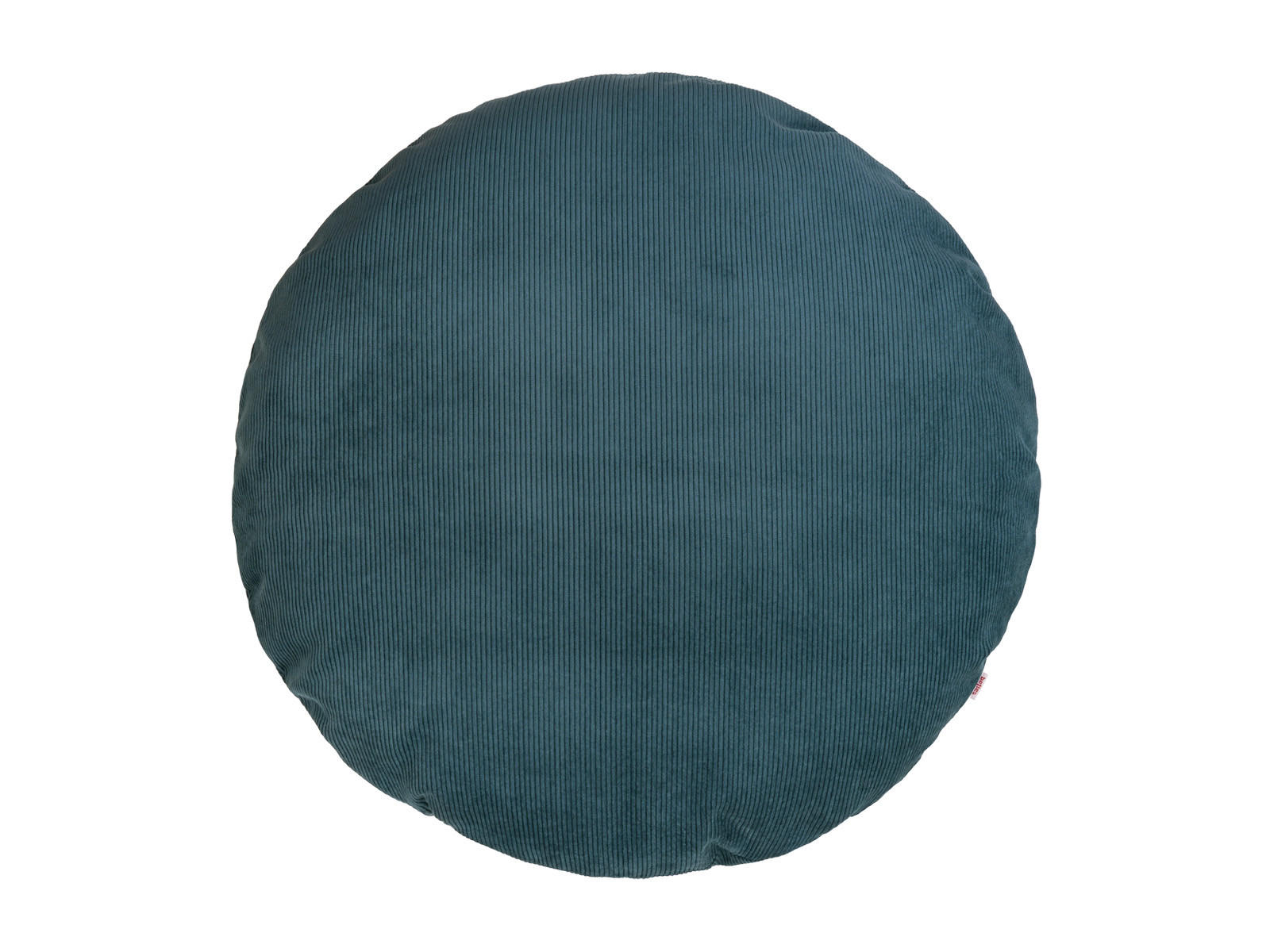 KISSENHÜLLE Rund HYggelig No.1 nord-blau Cord-Samt 80 cm Ø - Blau, Textil (80/80cm) - beties Heimtextil
