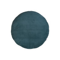 KISSENHÜLLE Rund HYggelig No.1 nord-blau Cord-Samt 80 cm Ø - Blau, Textil (80/80cm) - beties Heimtextil