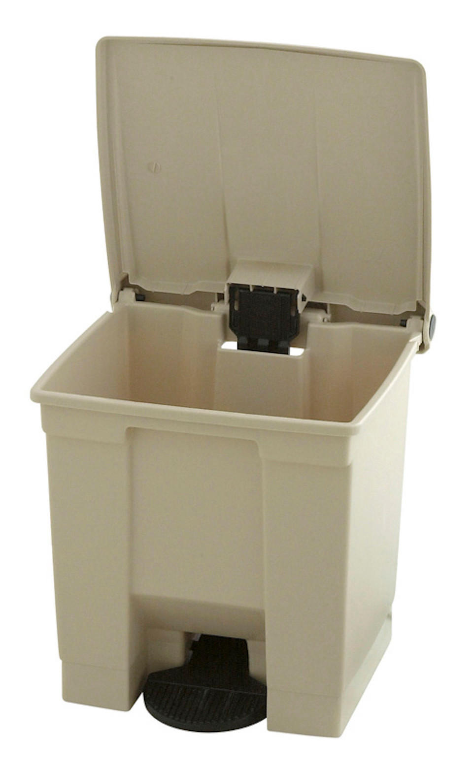 MÜLLEIMER Robuster Pedaleimer 30 Liter 43,5 x 40 x 41,3 cm Aus Konformen Polyethylen Beige - Beige, Metall (40/43.5/41.3cm) - PROREGAL