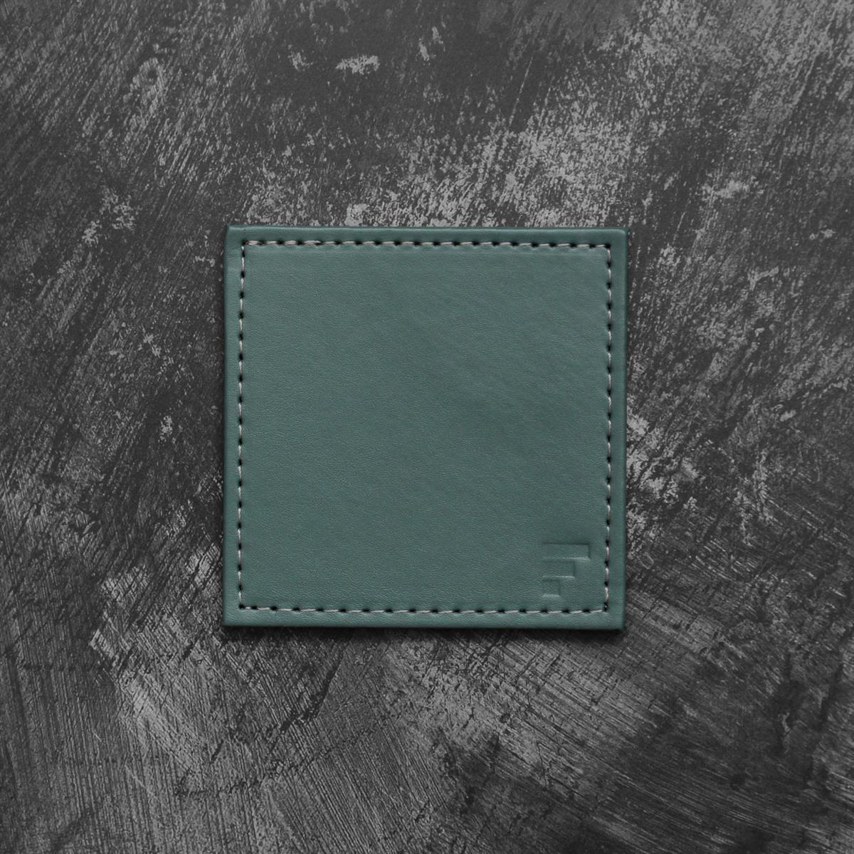 UNTERSETZER Petrol/Anthrazit, 4er Set - Petrol, Textil (10/10cm) - Freeform