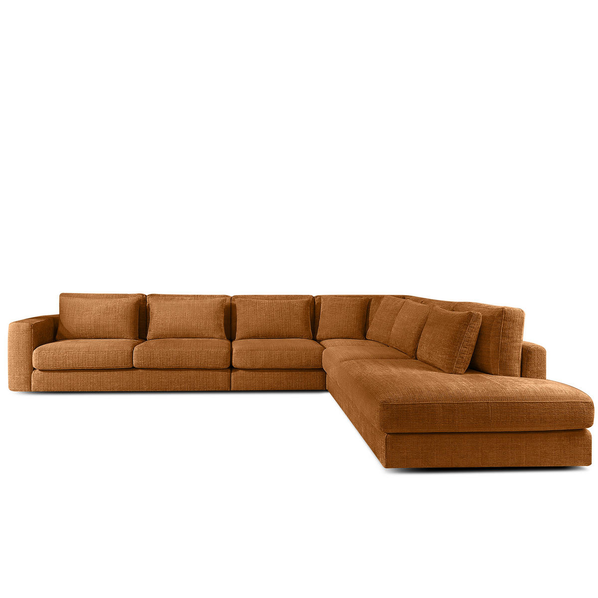 ECKSOFA XL rechts VERUS - Rot, Holz/Holzwerkstoff (377/328cm) - KONSIMO®