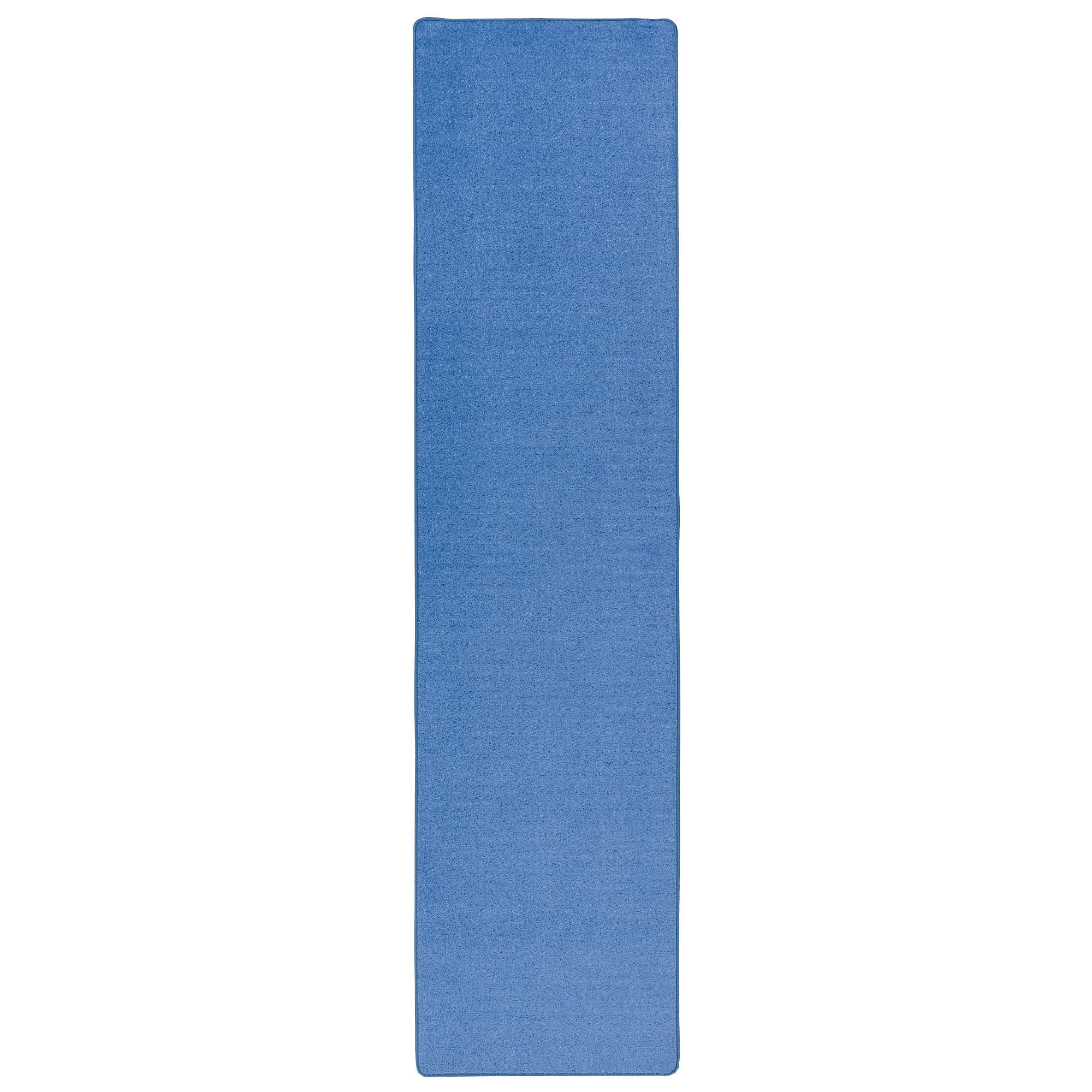 TREND VELOURS LÄUFER TEPPICH JOY - Blau, Textil (80/200cm) - Snapstyle