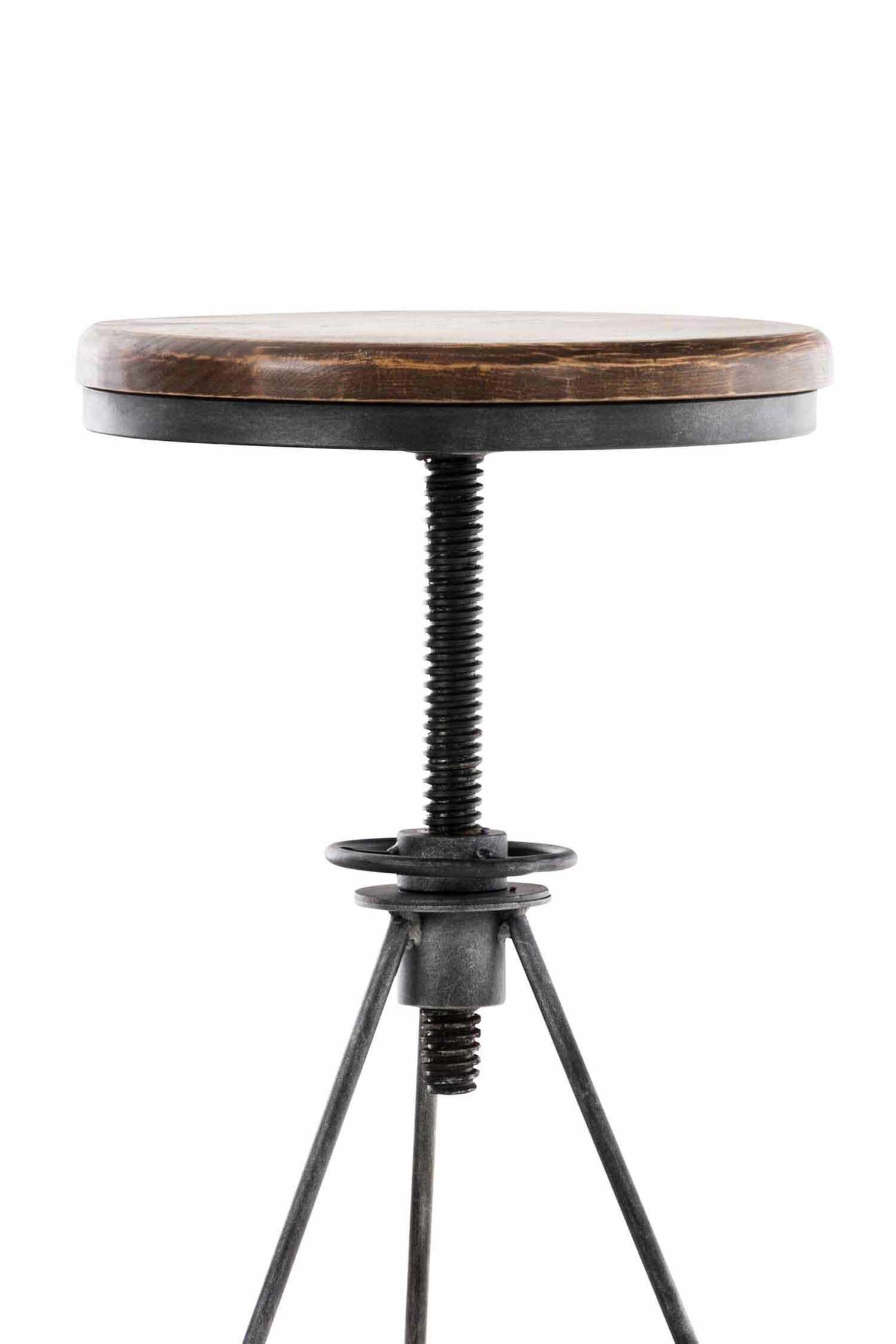 Thumbnail - TPFLiving Barhocker, Silber, Holz, Gittergestell, 43x82x43 cm, Esszimmer, Barmöbel, Barhocker