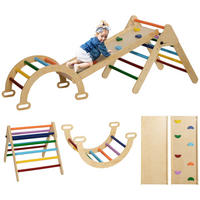 KLETTERGERÜST - Multicolor, Holzwerkstoff (64.5/63/178cm) - AIYAPLAY