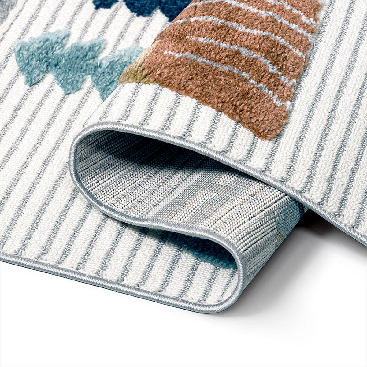 KINDERTEPPICH Buffo Lilu Mazovia 140x200cm Braun Creme Straßen Mittelflor - Braun, Textil (140/200cm) - Mazovia
