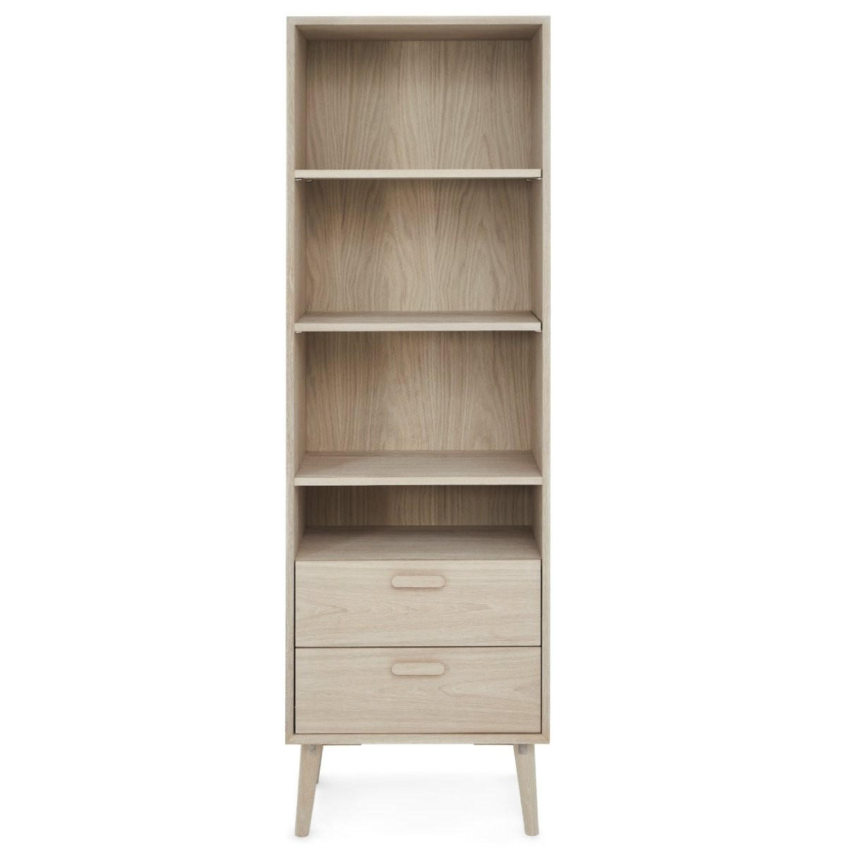 REGAL Eiche bianco - Eiche Bianco/Eichefarben, Holz/Holzwerkstoff (60/187/40cm) - Furnhouse