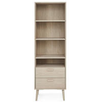 REGAL Eiche bianco - Eiche Bianco/Eichefarben, Holz/Holzwerkstoff (60/187/40cm) - Furnhouse