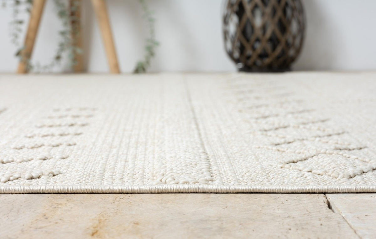 OUTDOORTEPPICH Tony Creme,Ecru,Weiß 140/200 cm - Creme, Textil (140/200cm) - My-Rug