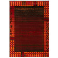 MODERN DESIGNER VELOURS TEPPICH SAMBA - Rot, Textil (160/230cm) - Pergamon
