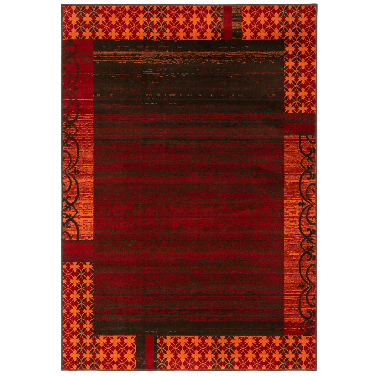 MODERN DESIGNER VELOURS TEPPICH SAMBA - Rot, Textil (160/230cm) - Pergamon