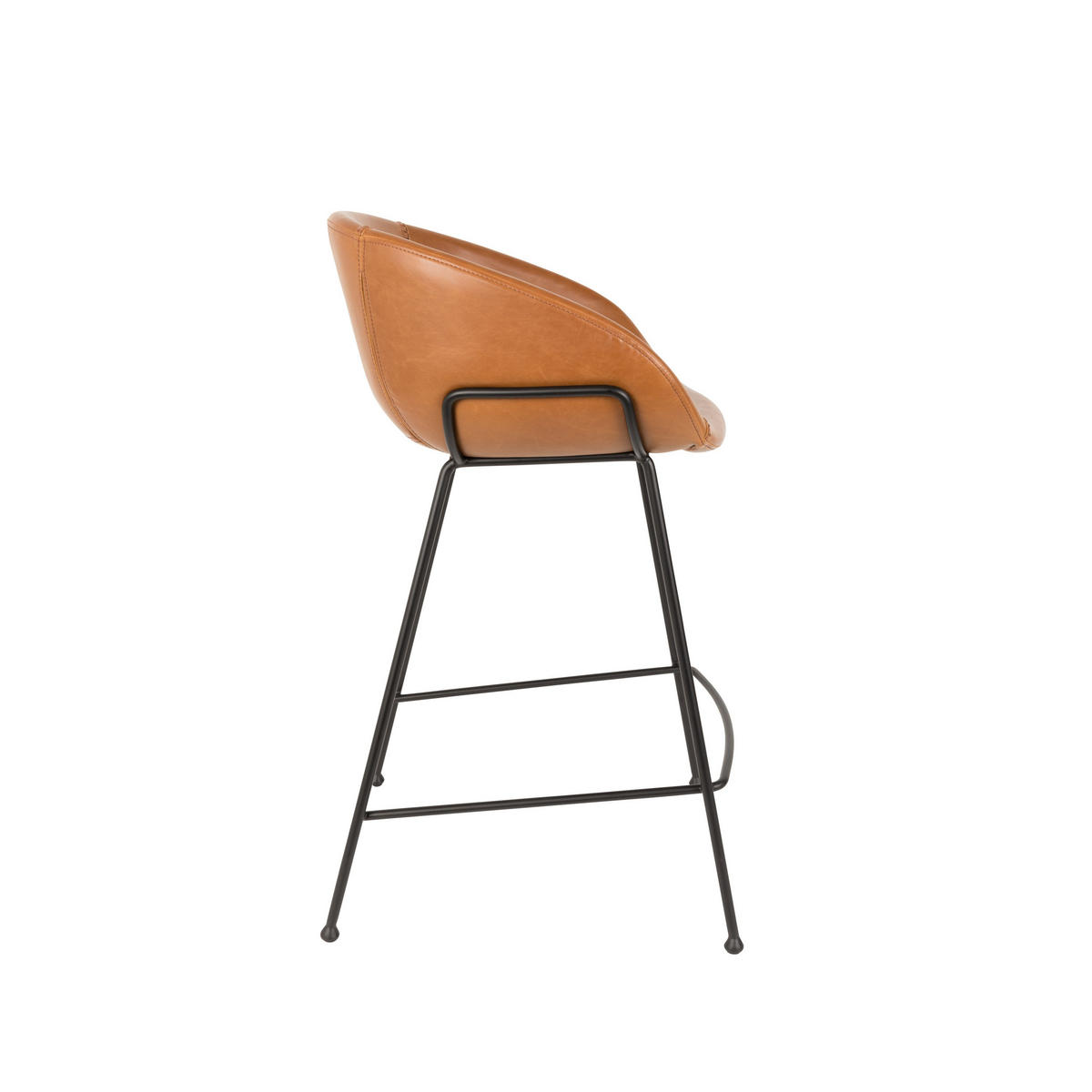 BARHOCKER Feston Rückenlehne 65 cm Braun - 2 er Set - Braun, Kunststoff (54.5/88.5/53cm) - Zuiver