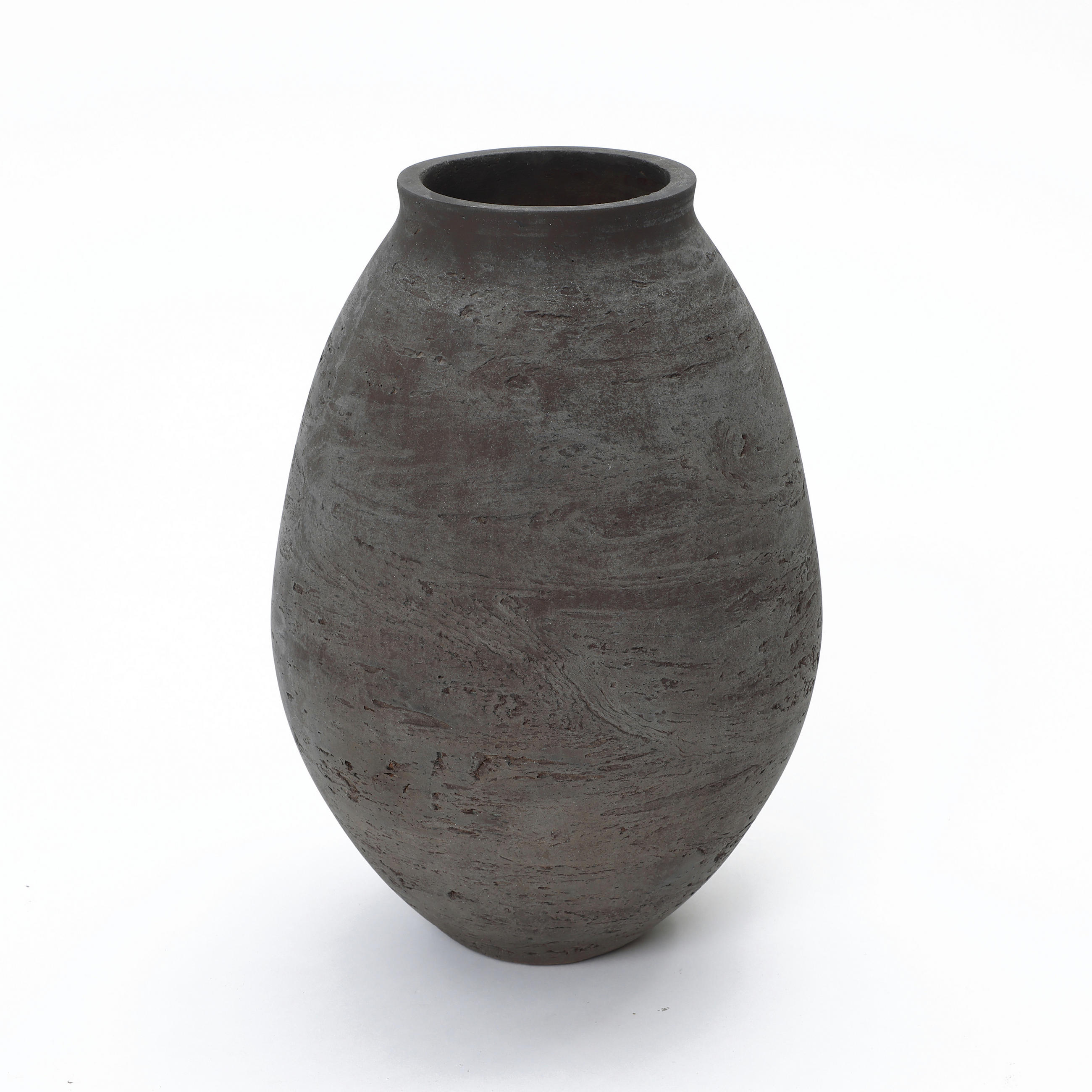 VASE Koro, 32,5 cm Hoch - Dunkelbraun, Keramik (32.5cm) - Hometopia