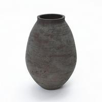 VASE Koro, 32,5 cm Hoch - Dunkelbraun, Keramik (32.5cm) - Hometopia
