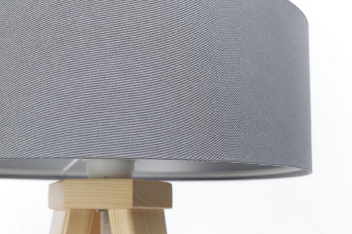 TISCHLAMPE Grau 30/45 cm - Silberfarben, Kunststoff (30/0.7/45cm) - ONZENO