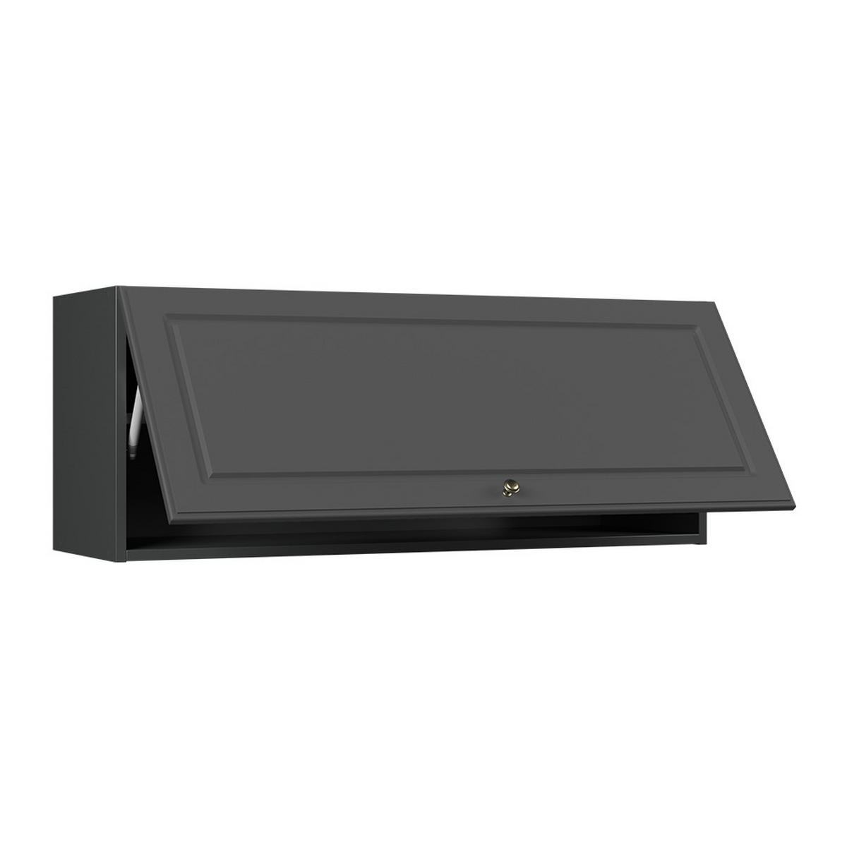 VĚŠÁK NA STĚNU Fame-Line, Anthrazit-Gold Landhaus/Antracit, 100 cm - antracitová, kompozitní dřevo (100/40/34.1cm) - Vicco