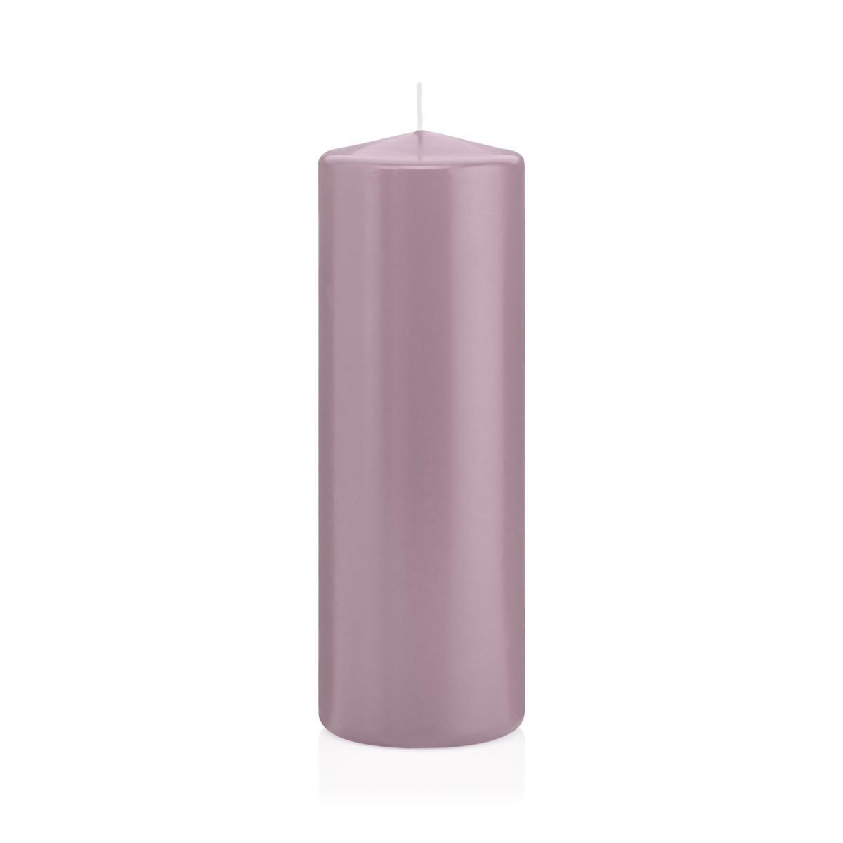 STUMPENKERZEN Mauve Lila Ø 68 x 200 mm, 12 Stück - Mauve, Paraffin (7/20cm) - Wiedemann Kerzen