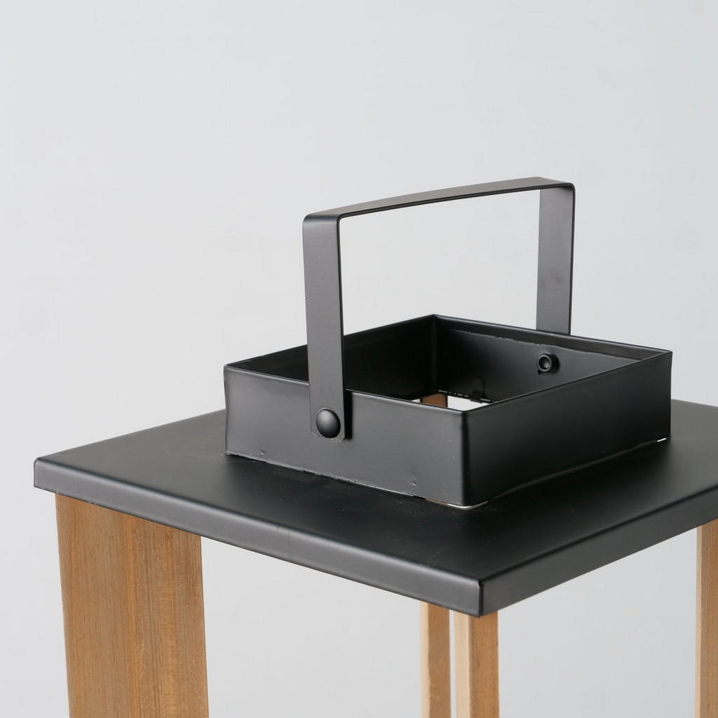 Thumbnail - Boltze Home Laterne, Braun, Holz, 20.7x40.5x20.7 cm, Dekoration, Windlichter & Laternen, Windlichter