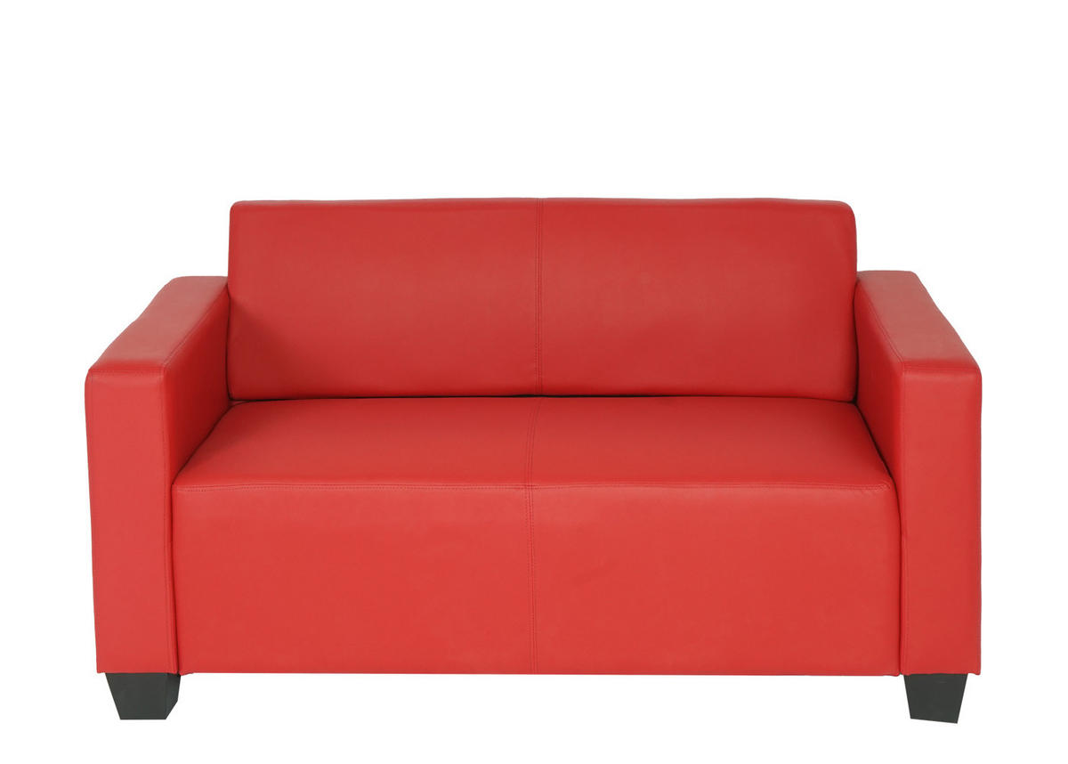 2-SITZER-SOFA Rot - Rot, Textil (136/76/72cm) - MCW