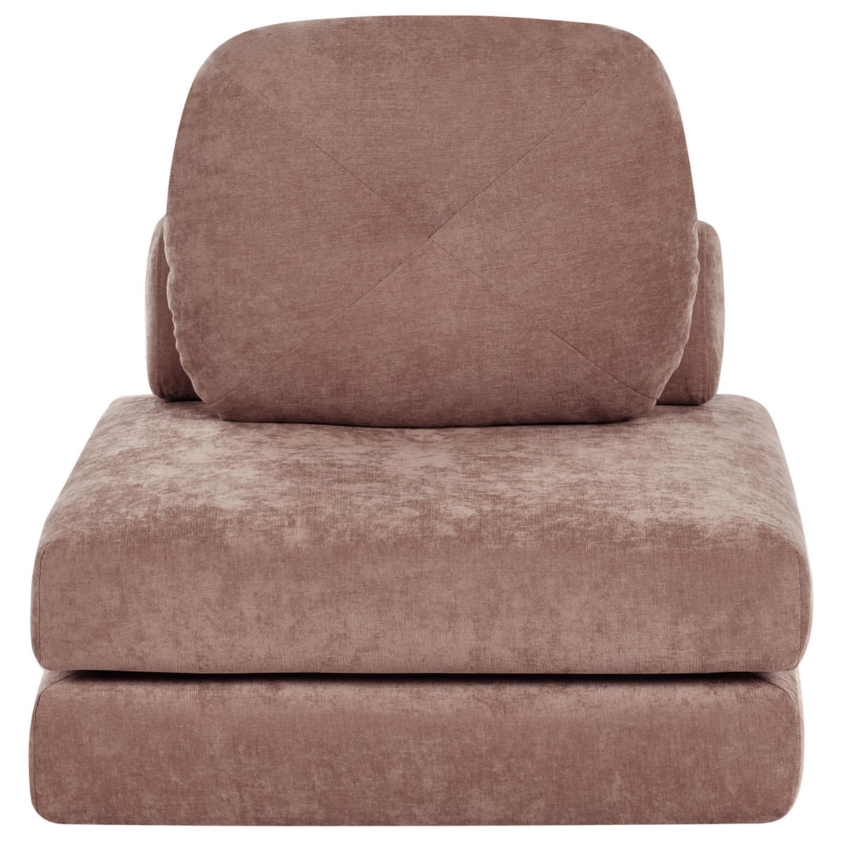 SCHLAFSOFA 81/182 cm Braun Olden - Braun, Textil (81/54/91cm) - Beliani