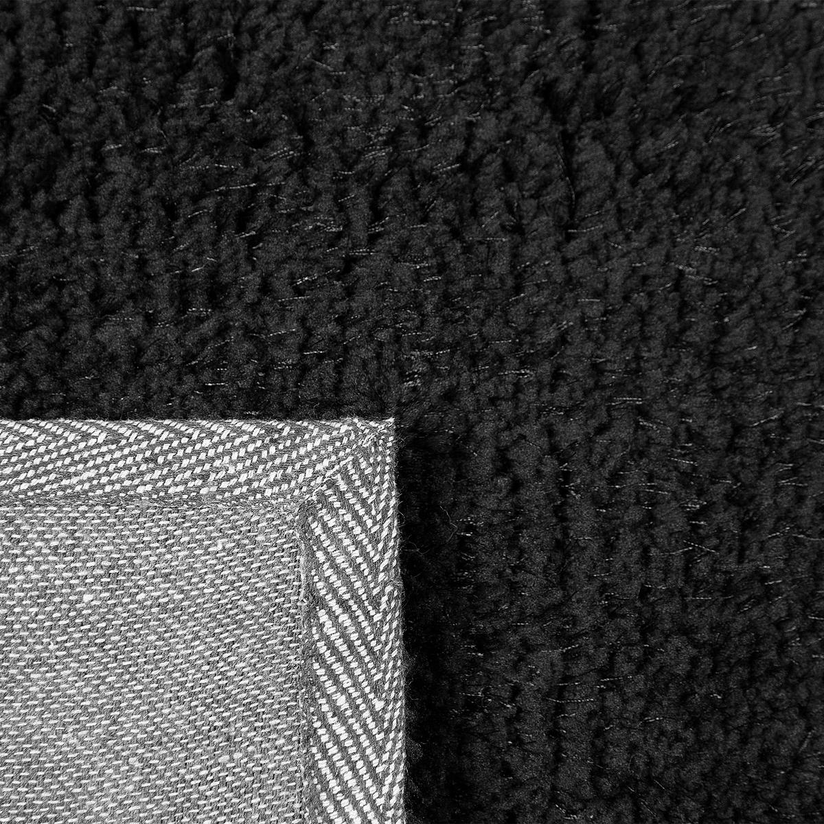 SHAGGY-TEPPICH Demre 200/140 cm - Schwarz, Kunststoff (140/200cm) - Beliani