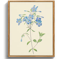LEINWANDBILD mit Rahmen Blaue Wildblumen 30 x 40 cm - Blau, Holz (30/0.5cm)