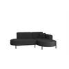 ECKSOFA Valencia Xs - Anthrazit, Holzwerkstoff/Textil (236/165cm) - Fun Möbel