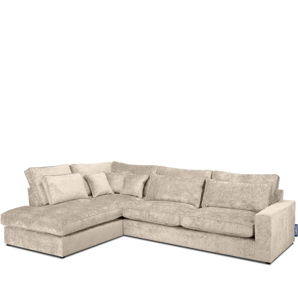 ECKSOFA LINKS IMPERA Modern 4/5 Sitzer, Creme - Creme, Textil (314/224cm) - KONSIMO®