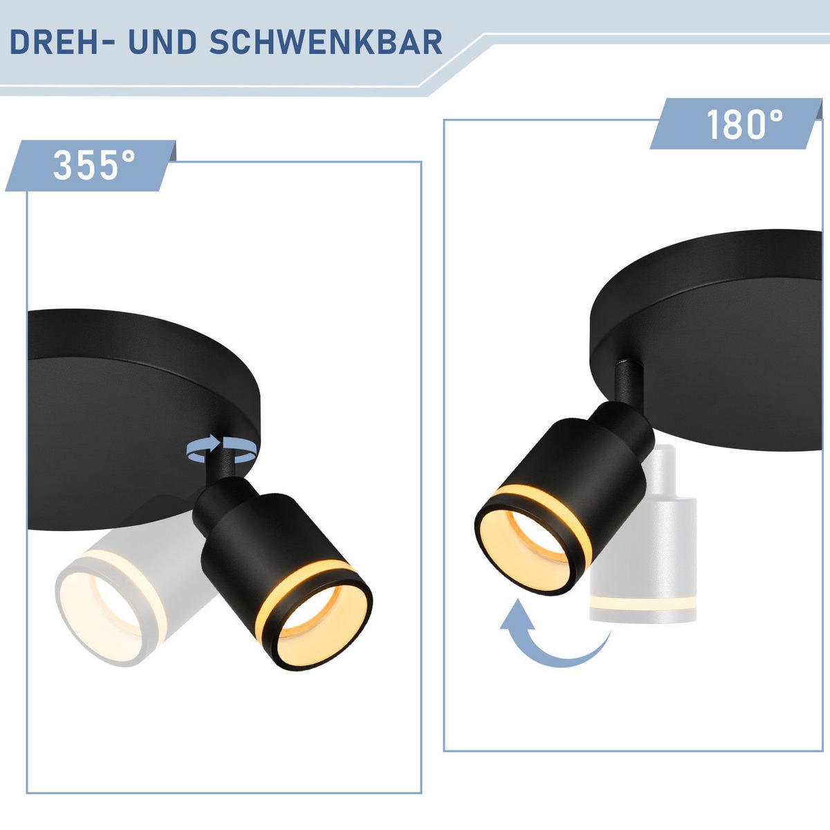 STRAHLER Fülle 2-flammig 20/20/15.7 cm - Schwarz, Metall (20/20/15.7cm) - ZMH