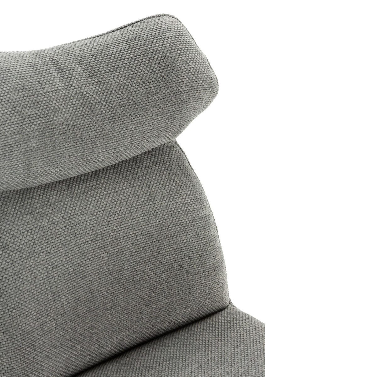 STÜHLEN (Set aus 2) aus stoff mit schwarzen metallbeinen - dara 47/65/51 cm - Grau, Textil (65/51/47cm) - Calicosy